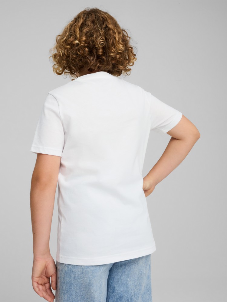 Футболка детская Puma ESS No. 1 Logo Tee B белая 68490602 изображение 3