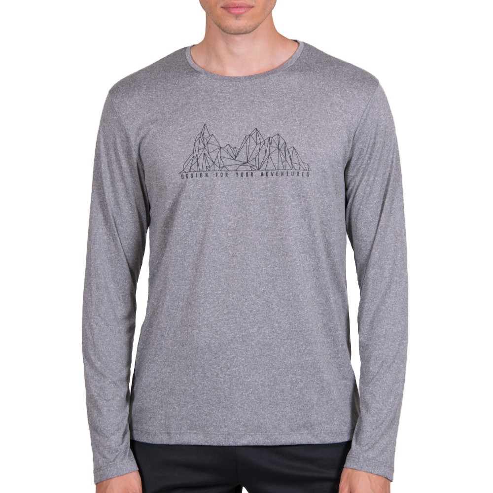 Футболка з довгим рукавом чоловіча Radder Nepas сіра 122124-011 изображение 1
