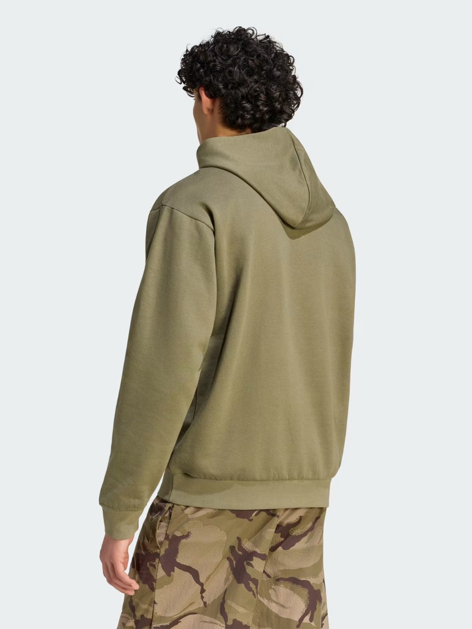 Толстовка мужская Adidas M CAMO PRINT HD оливковая KF4185 — фото 3