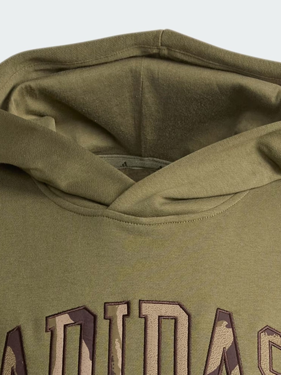 Толстовка мужская Adidas M CAMO PRINT HD оливковая KF4185 — фото 5
