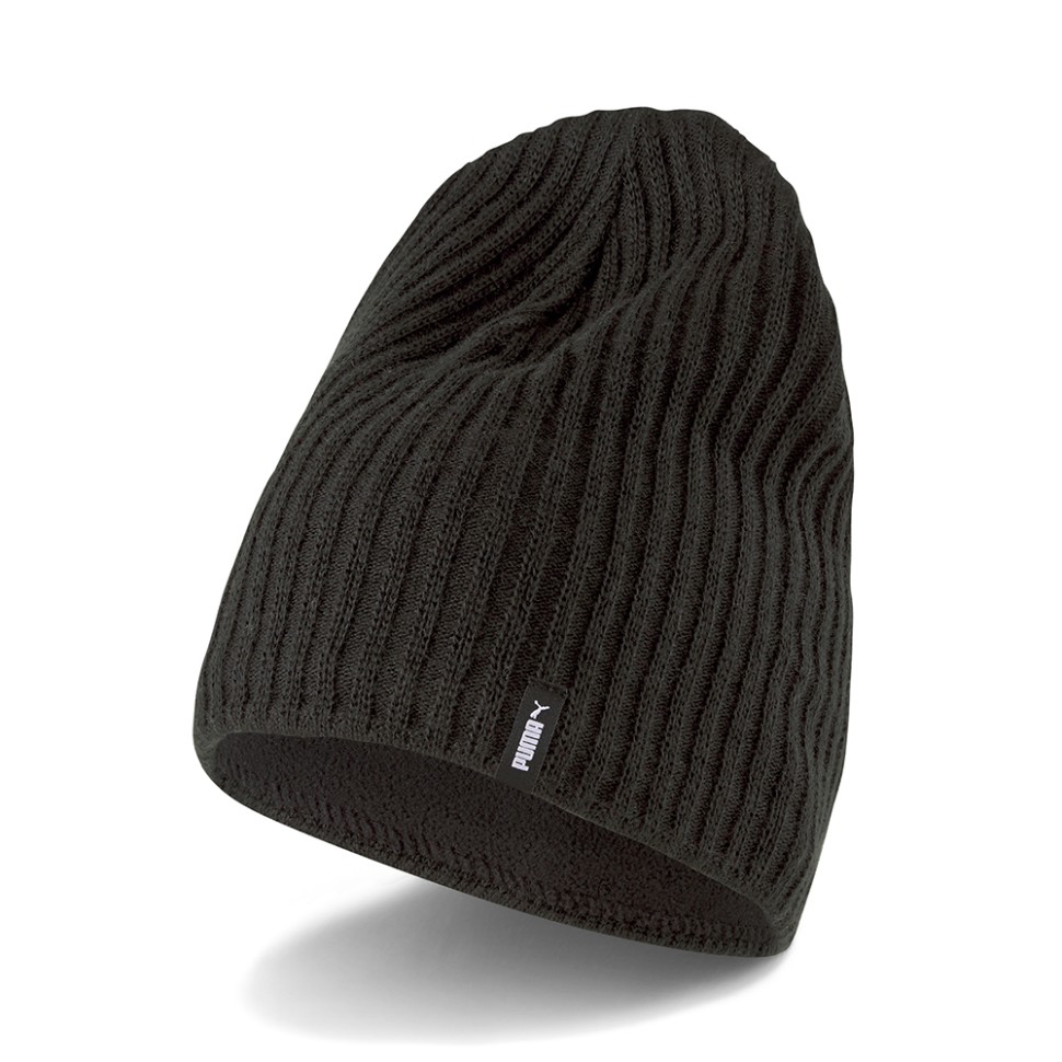 Шапка Puma Slouchy Cuffless Beanie чорна 02343501  — фото 1