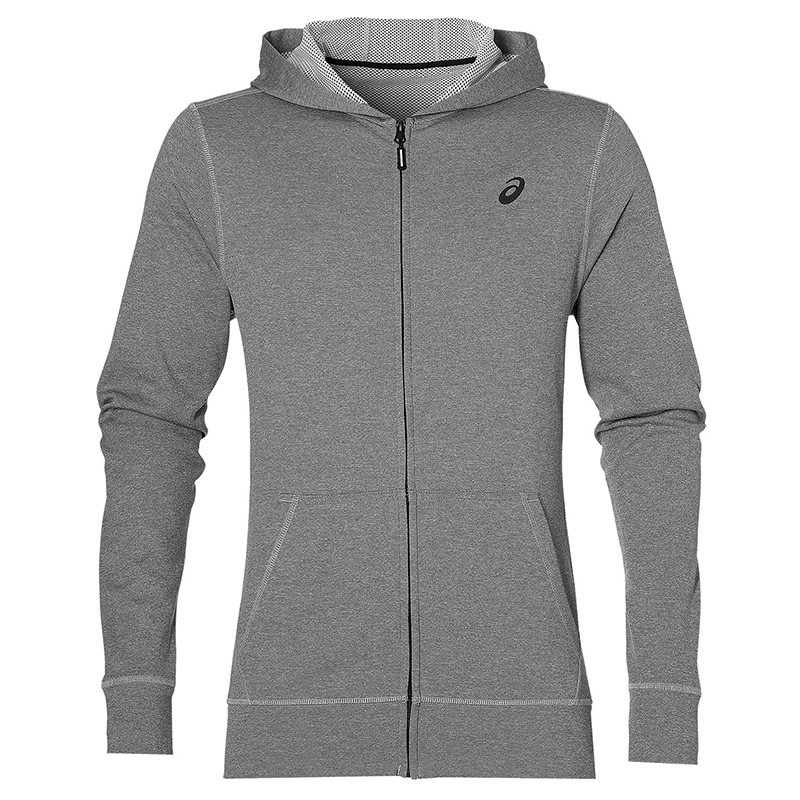 Толстовка мужская Asics Tech Full Zip серая 140926-0718 — Sport City Толстовка мужская Asics Tech Full Zip серая 140926-0718