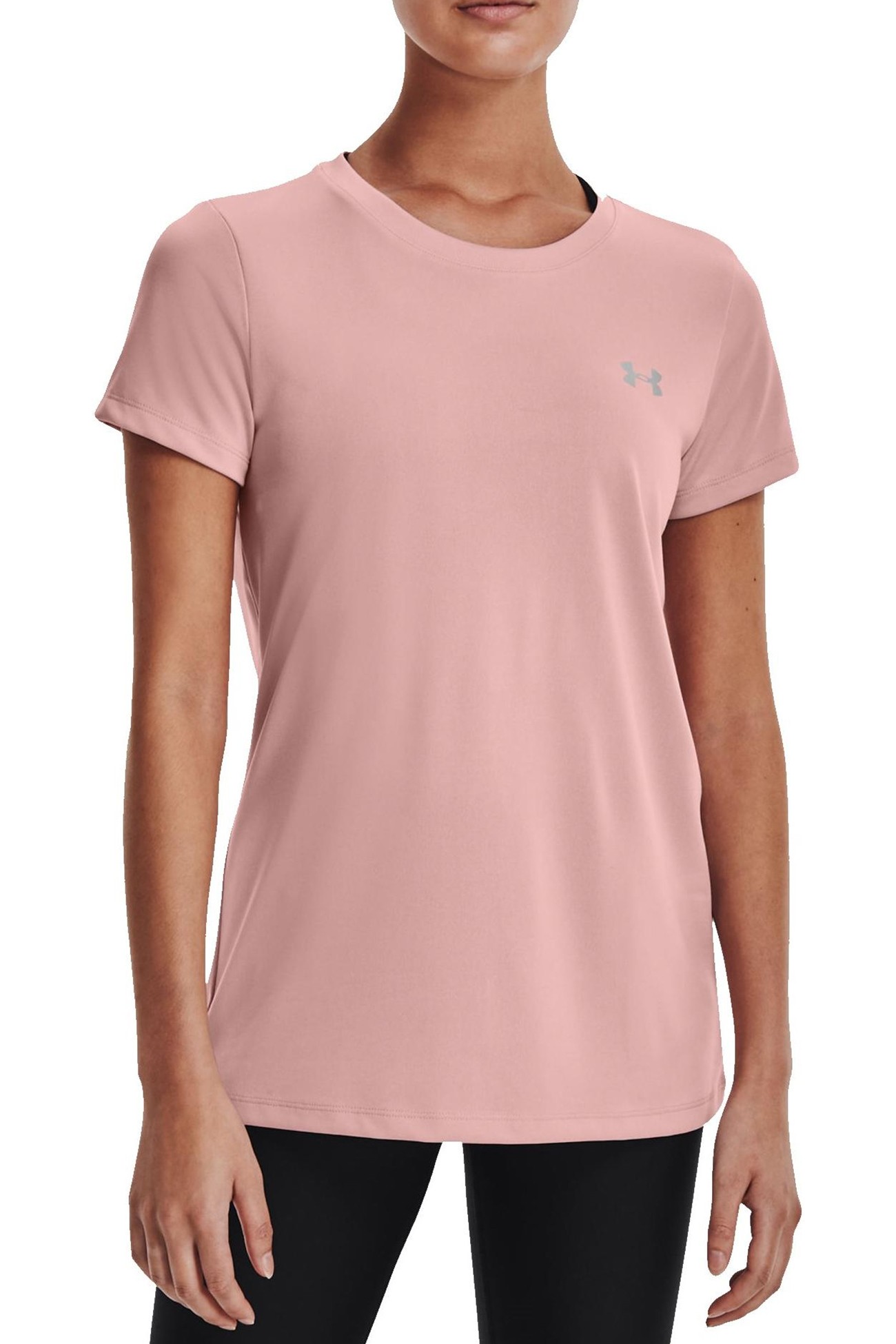 Футболка жіноча Under Armour Tech Ssc - Solid рожева 1277207-676 изображение 2