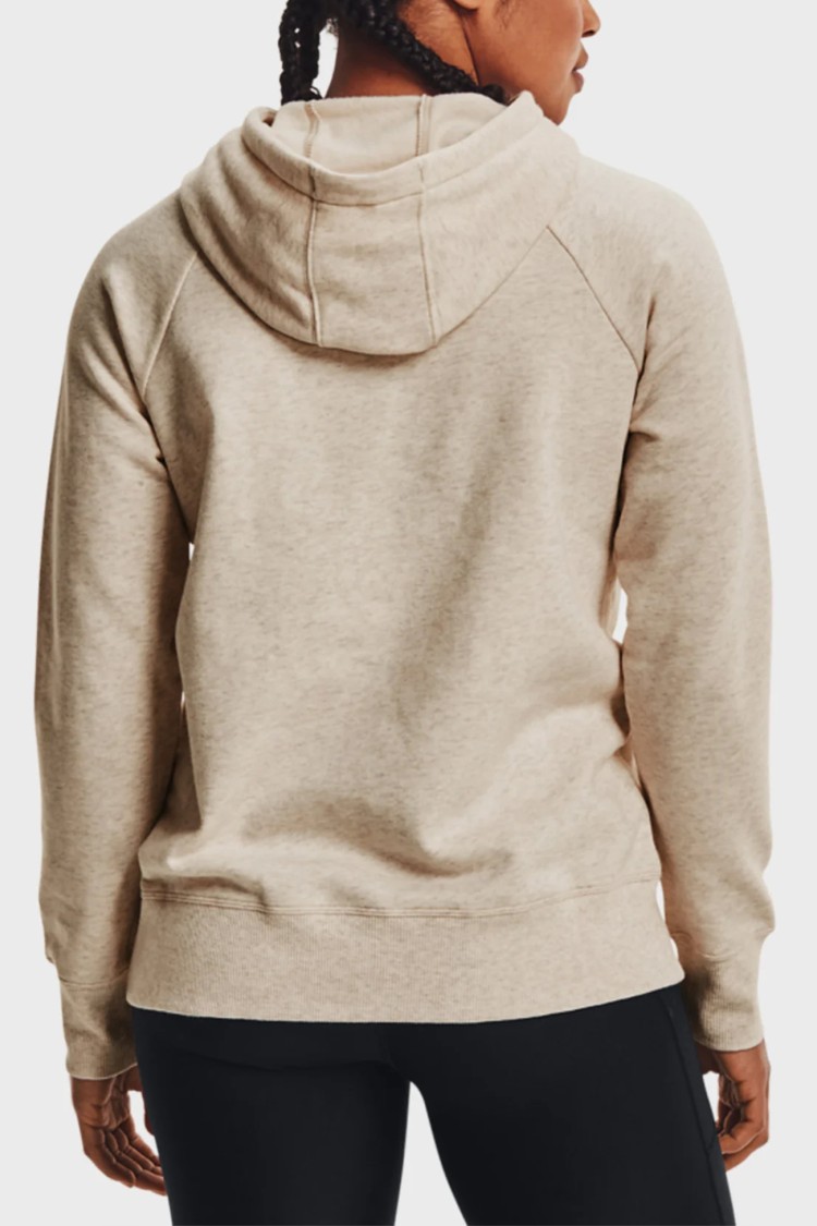 Толстовка жіноча Under Armour Rival Fleece HB Hoodie бежева 1356317-783 изображение 4