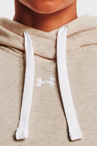 Толстовка жіноча Under Armour Rival Fleece HB Hoodie бежева 1356317-783 изображение 5