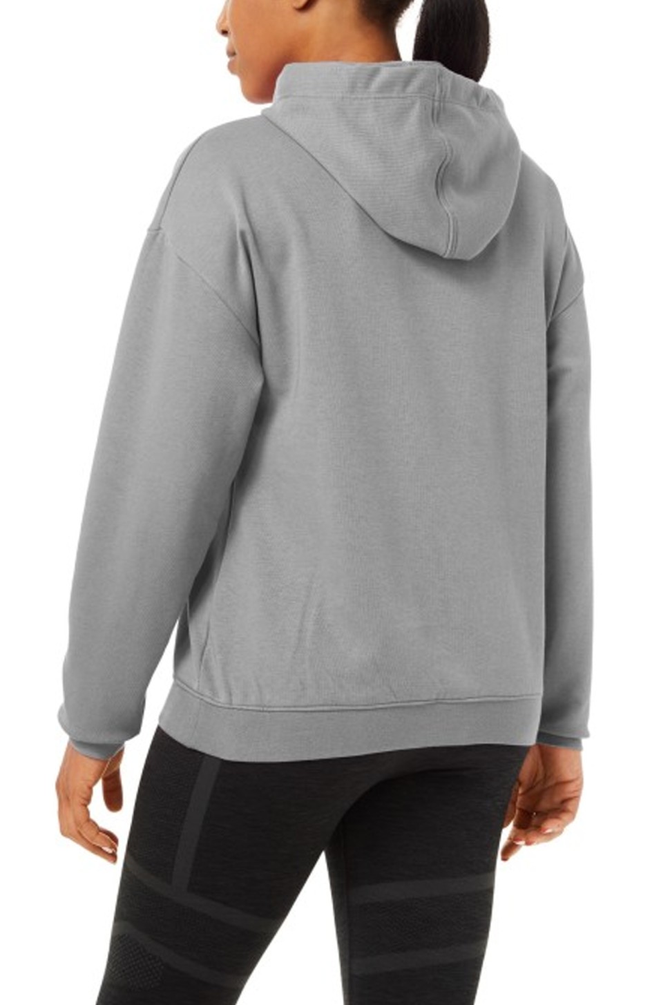 Толстовка женская Asics Big Asics Oth Hoodie серая 2032A990-023 — фото 3