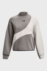 Толстовка жіноча Under Armour Unstoppable Flc Crop Crew сіра 1379845-294 изображение 5