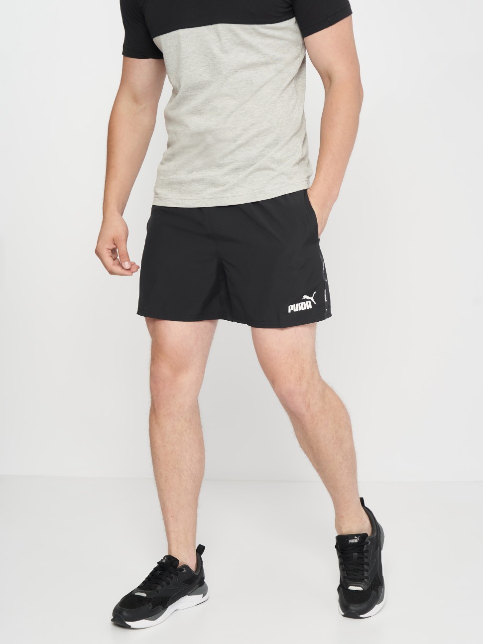 Шорти чоловічі Puma ESS+ Tape Woven Shorts чорні 84904301 — фото 2