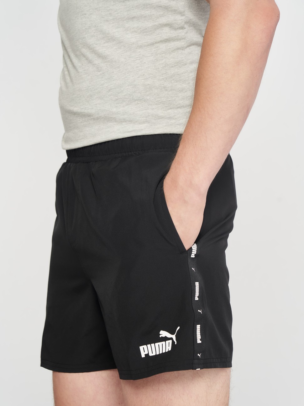 Шорти чоловічі Puma ESS+ Tape Woven Shorts чорні 84904301 — фото 5