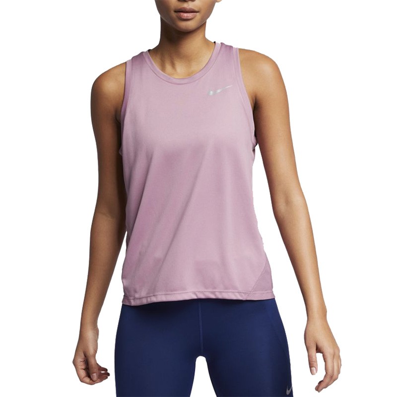 Майка жіноча Nike W Nk Miler Tank рожева AJ8102-515 — фото 1