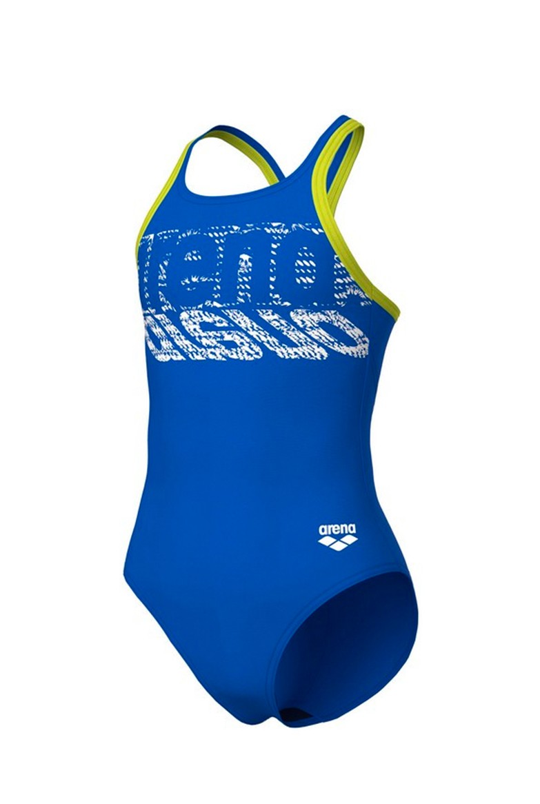 Купальник дитячий Arena SHAKING SWIMSUIT V BACK ONE PIECE блакитний 007342-803 — фото 2