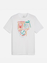 Футболка чоловіча Puma GRAPHICS Year of Sports Tee біла 68017602 изображение 2
