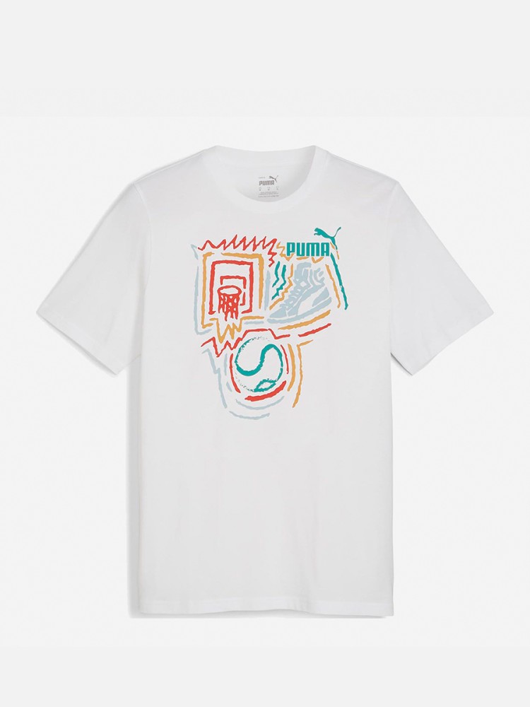 Футболка чоловіча Puma GRAPHICS Year of Sports Tee біла 68017602 изображение 2