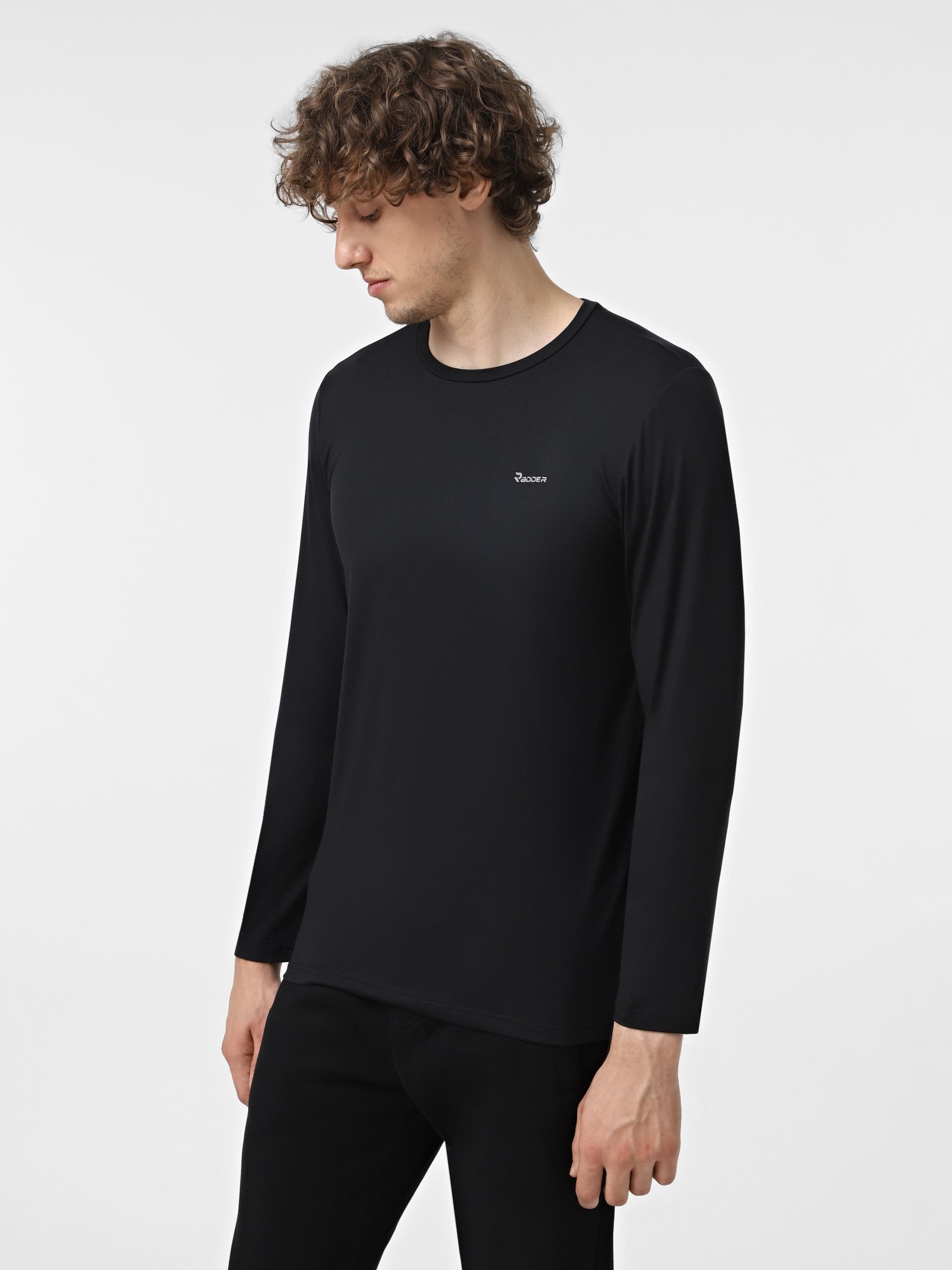 Футболка с длинным рукавом мужская Radder Batins черная 152508-010 изображение 2