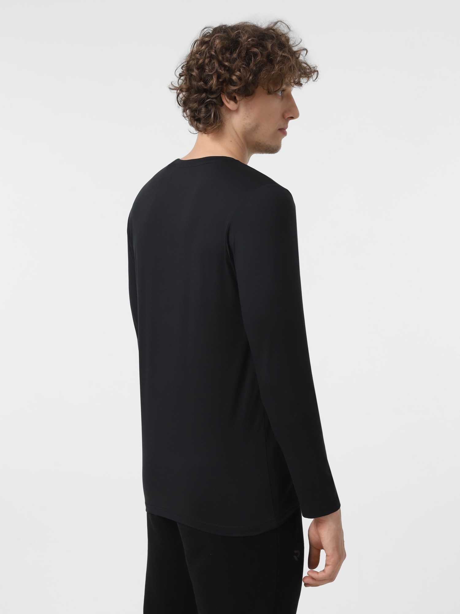 Футболка с длинным рукавом мужская Radder Batins черная 152508-010 изображение 4