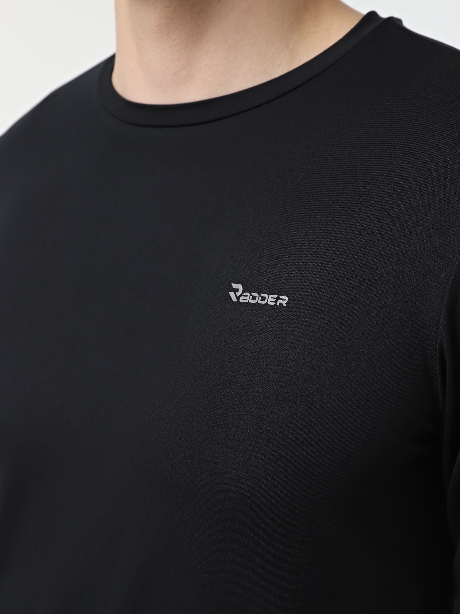 Футболка с длинным рукавом мужская Radder Batins черная 152508-010 изображение 5