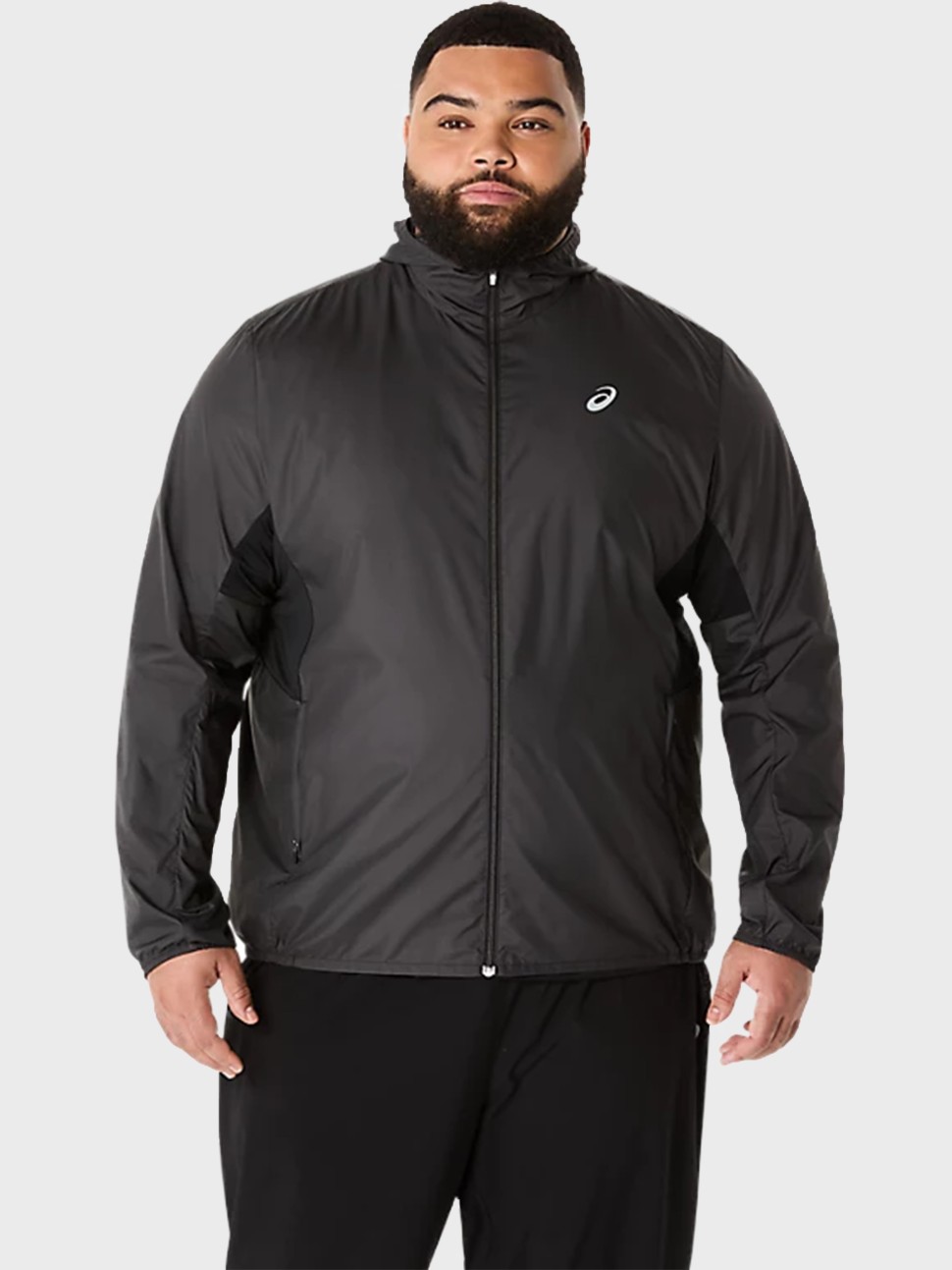 Вітрівка чоловіча Asics CORE JACKET чорна 2011D216-001 — фото 2