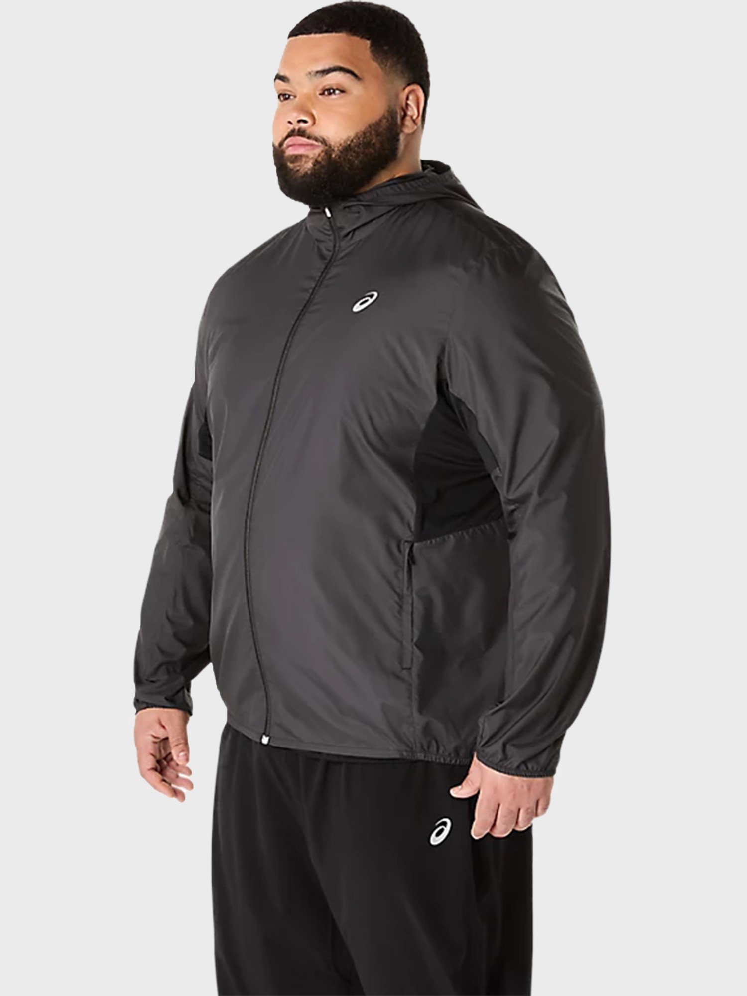Ветровка мужская Asics ASICS CORE JACKET черная 2011D216-001 изображение 4