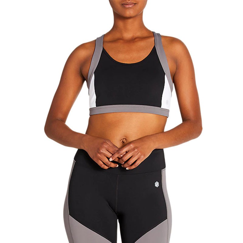 Бра жіноче Asics Color Block Bra 2 чорне 2032A409-001  — фото 1