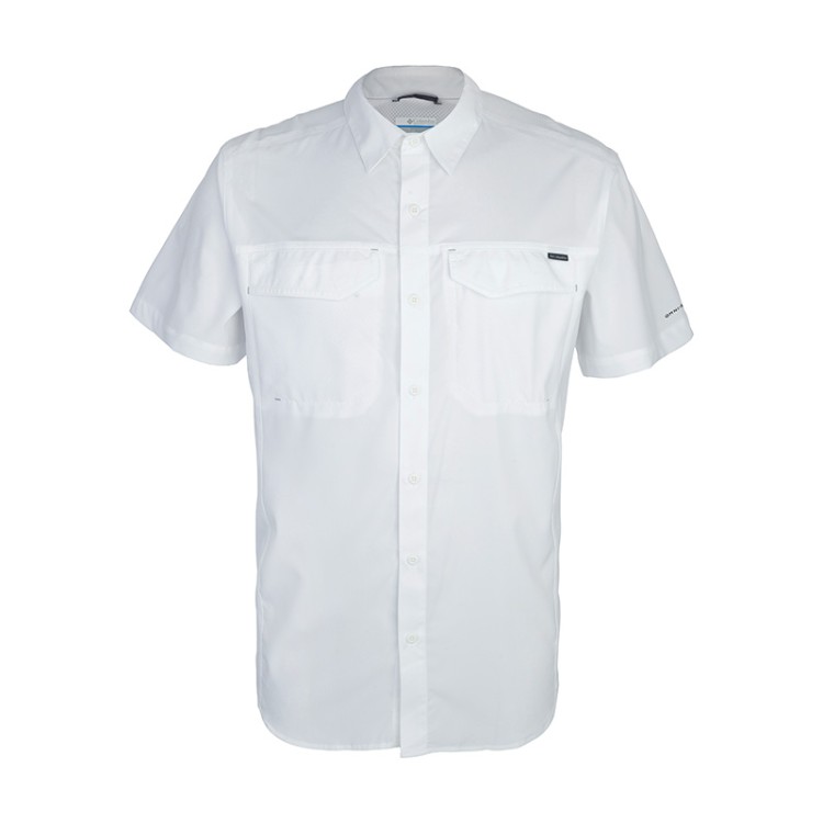 Рубашка мужская Columbia Silver Ridge Lite ™ Short Sleeve Shirt белая 1654311-100 изображение 1