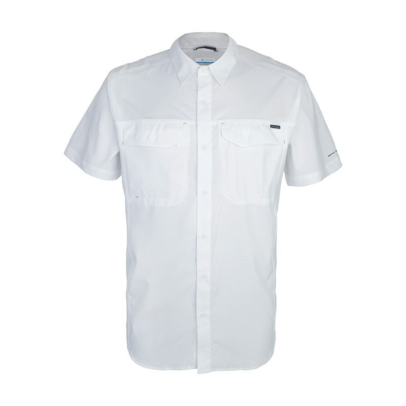 Рубашка мужская Columbia Silver Ridge Lite ™ Short Sleeve Shirt белая 1654311-100 — фото 1