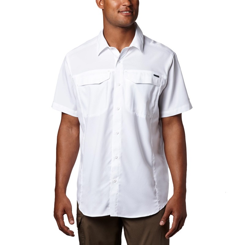 Рубашка мужская Columbia Silver Ridge Lite ™ Short Sleeve Shirt белая 1654311-100 — фото 2