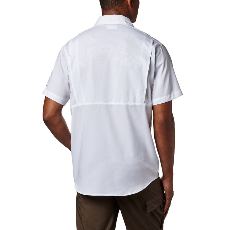 Рубашка мужская Columbia Silver Ridge Lite ™ Short Sleeve Shirt белая 1654311-100 — фото 3