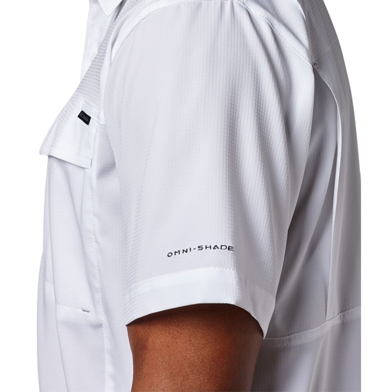 Рубашка мужская Columbia Silver Ridge Lite ™ Short Sleeve Shirt белая 1654311-100 — фото 4