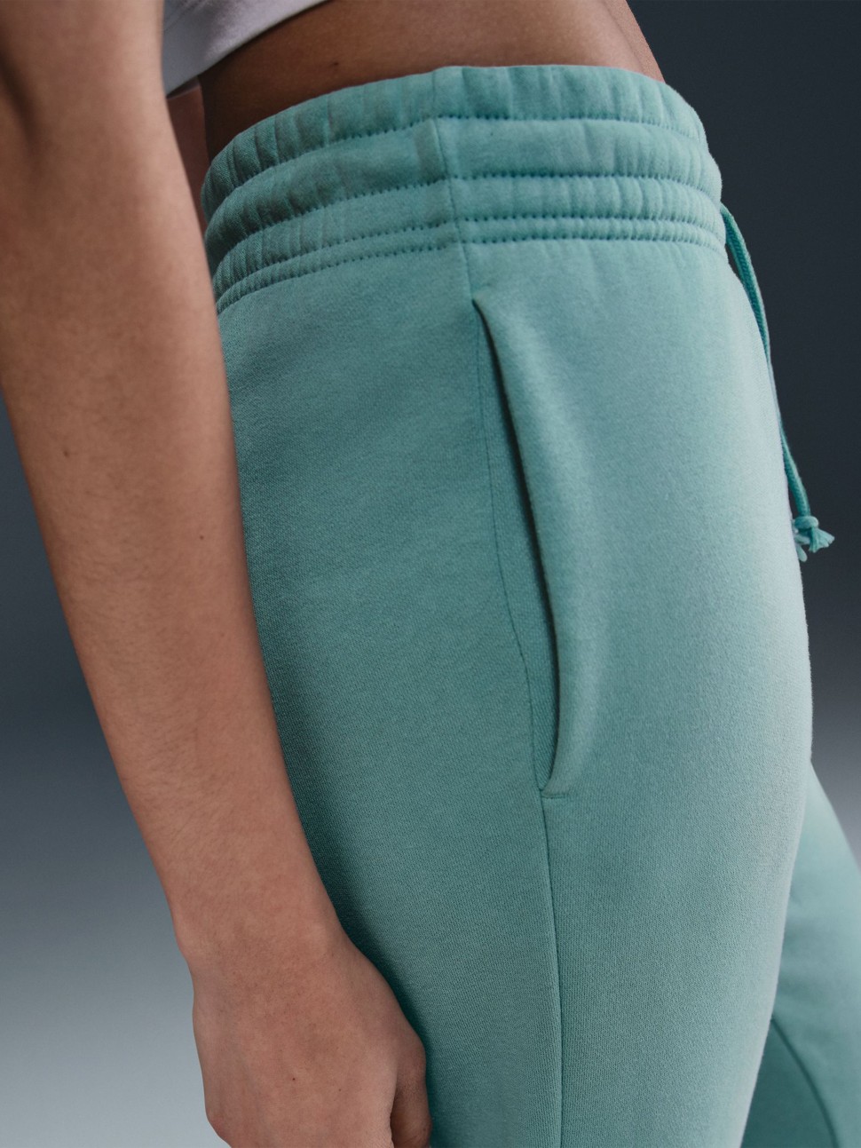 Штани жіночі Nike W NSW PHNX FLC MR PANT STD бірюзові FZ7626-017 — фото 6