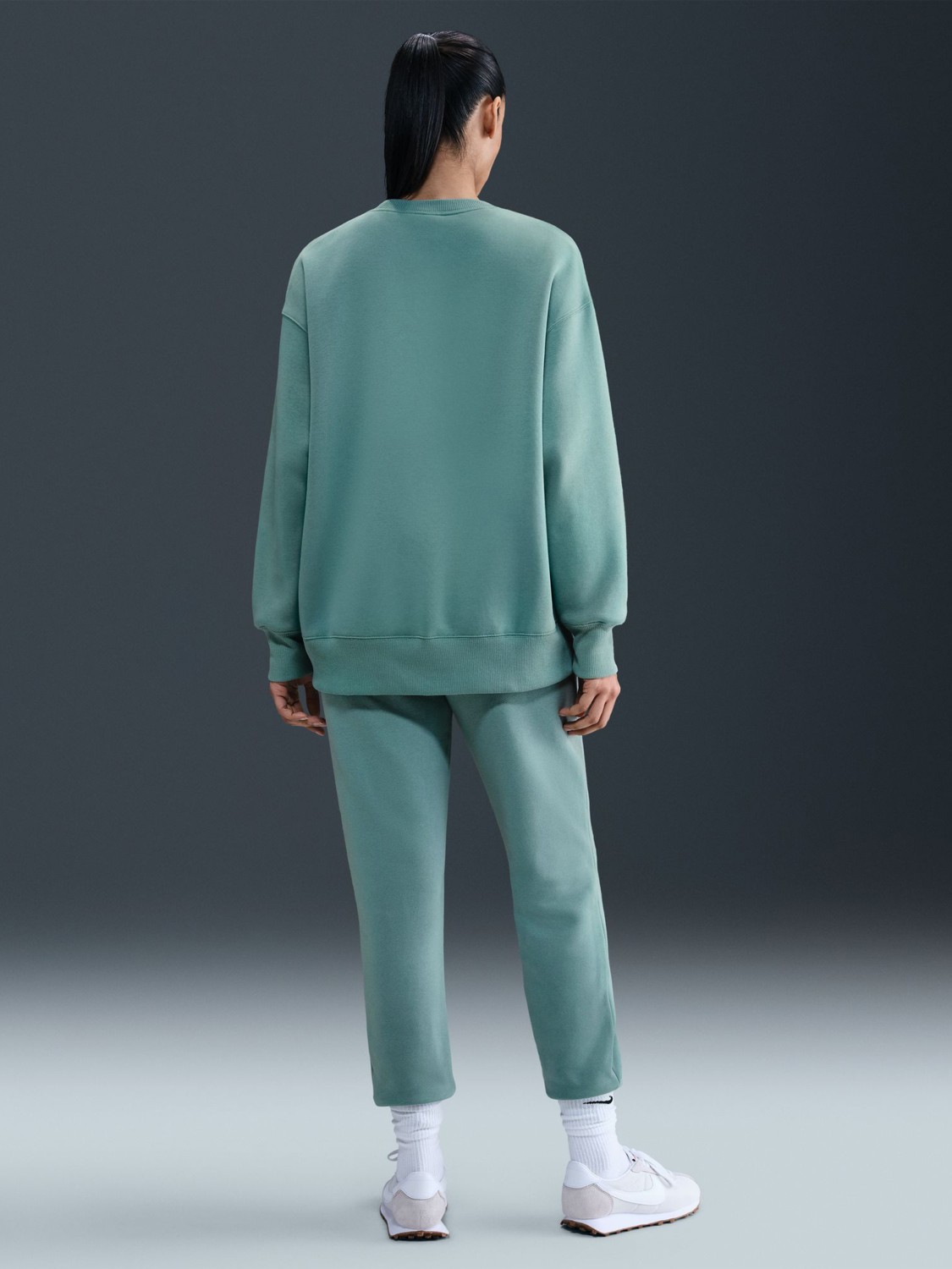 Брюки женские Nike W NSW PHNX FLC MR PANT STD бирюзовые FZ7626-017 изображение 9