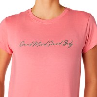 Футболка женская Asics Smsb Graphic Tee Ii персиковая 2032B757-703 изображение 2