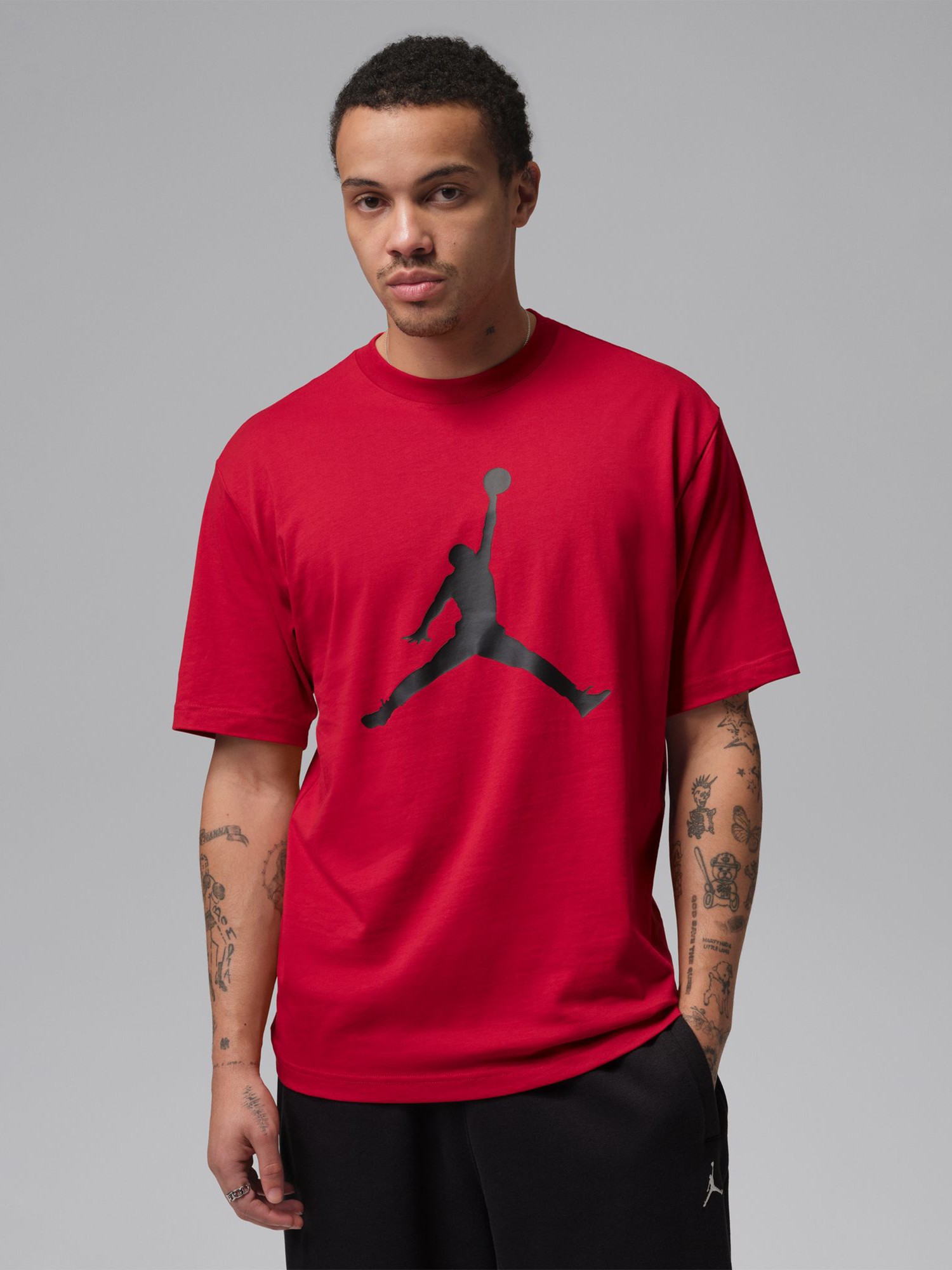 Футболка чоловіча Nike M J JUMPMAN SS CREW червона IF5568-687 изображение 2