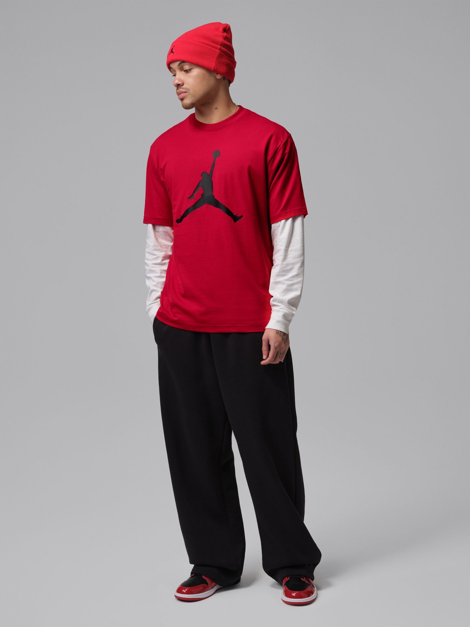 Футболка чоловіча Nike M J JUMPMAN SS CREW червона IF5568-687 изображение 6