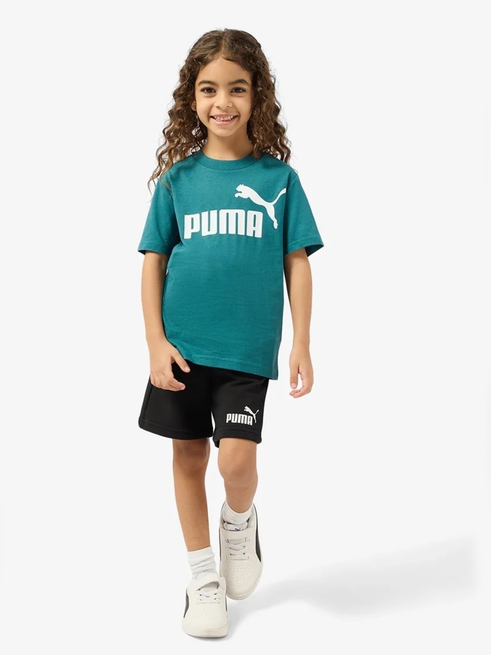 Футболка дитяча Puma ESS No. 1 Logo Tee B зелена 68490641 — фото 5