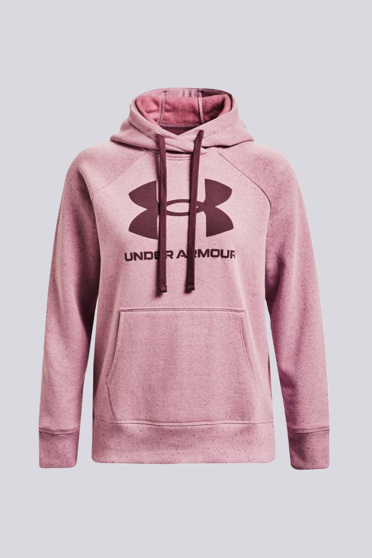 Толстовка женская Under Armour Rival Fleece Logo Hoodie розовая 1356318-698 изображение 2