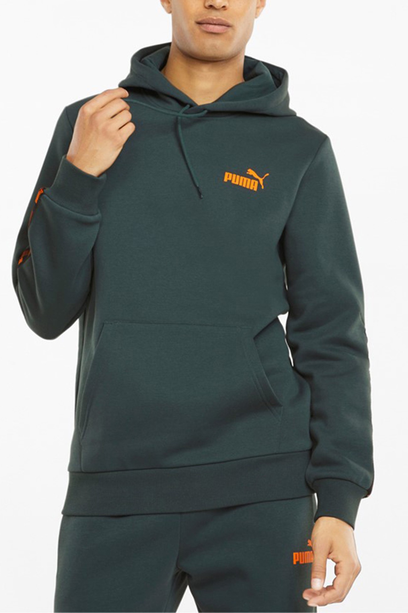 Толстовка мужская POWER Hoodie Puma зеленая 58941180 изображение 2