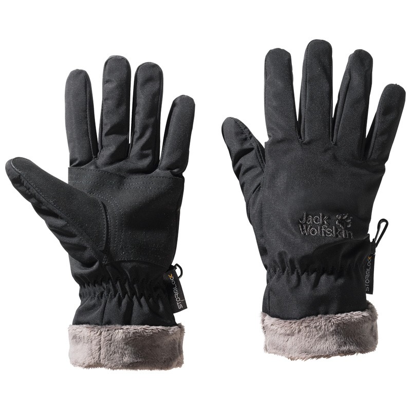 Рукавиці унісекс Jack Wolfskin STORMLOCK HIGHLOFT GLOVE WOMEN чорні 1901084-6000 — фото 1