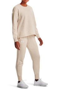 Штани жіночі Under Armour Rival Fleece Joggers бежеві 1356416-783 изображение 3