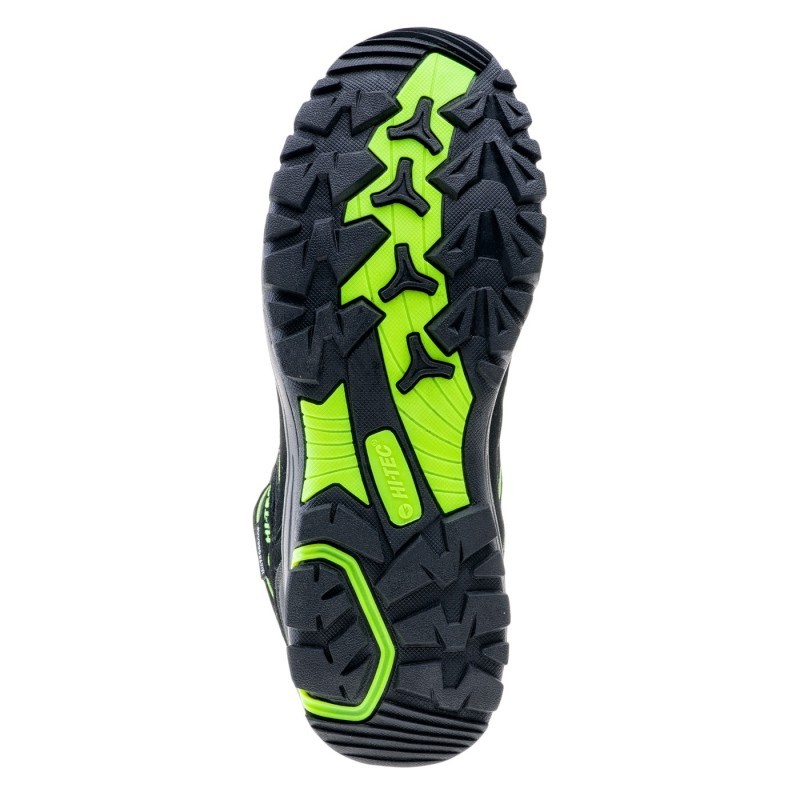 Ботинки мужские Hi-tec RAPOSO MID WP-BLK/LIME/DK GRE серые RAPOSO MID WP-BLK/LIME/DK GRE — фото 2