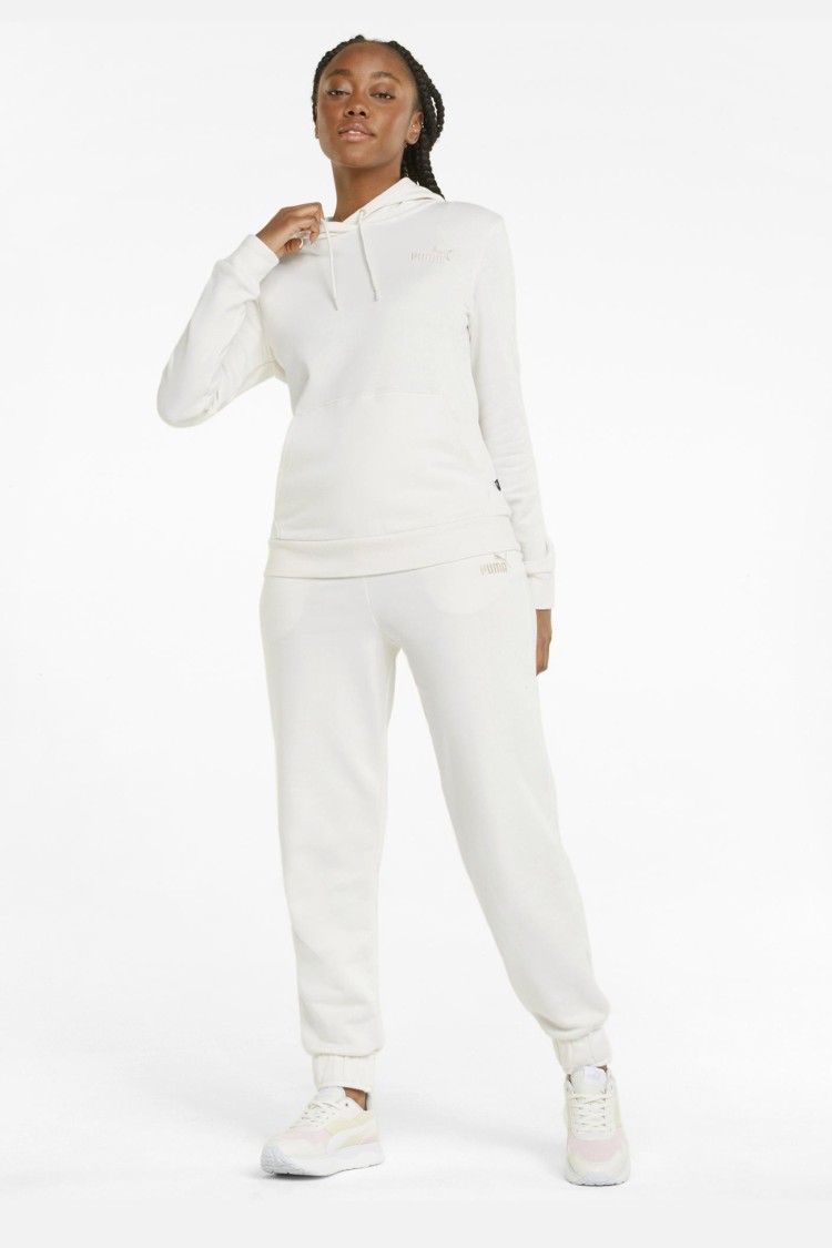 Толстовка жіноча Puma ESS+ Embroidery Hoodie біла 84833299 изображение 2