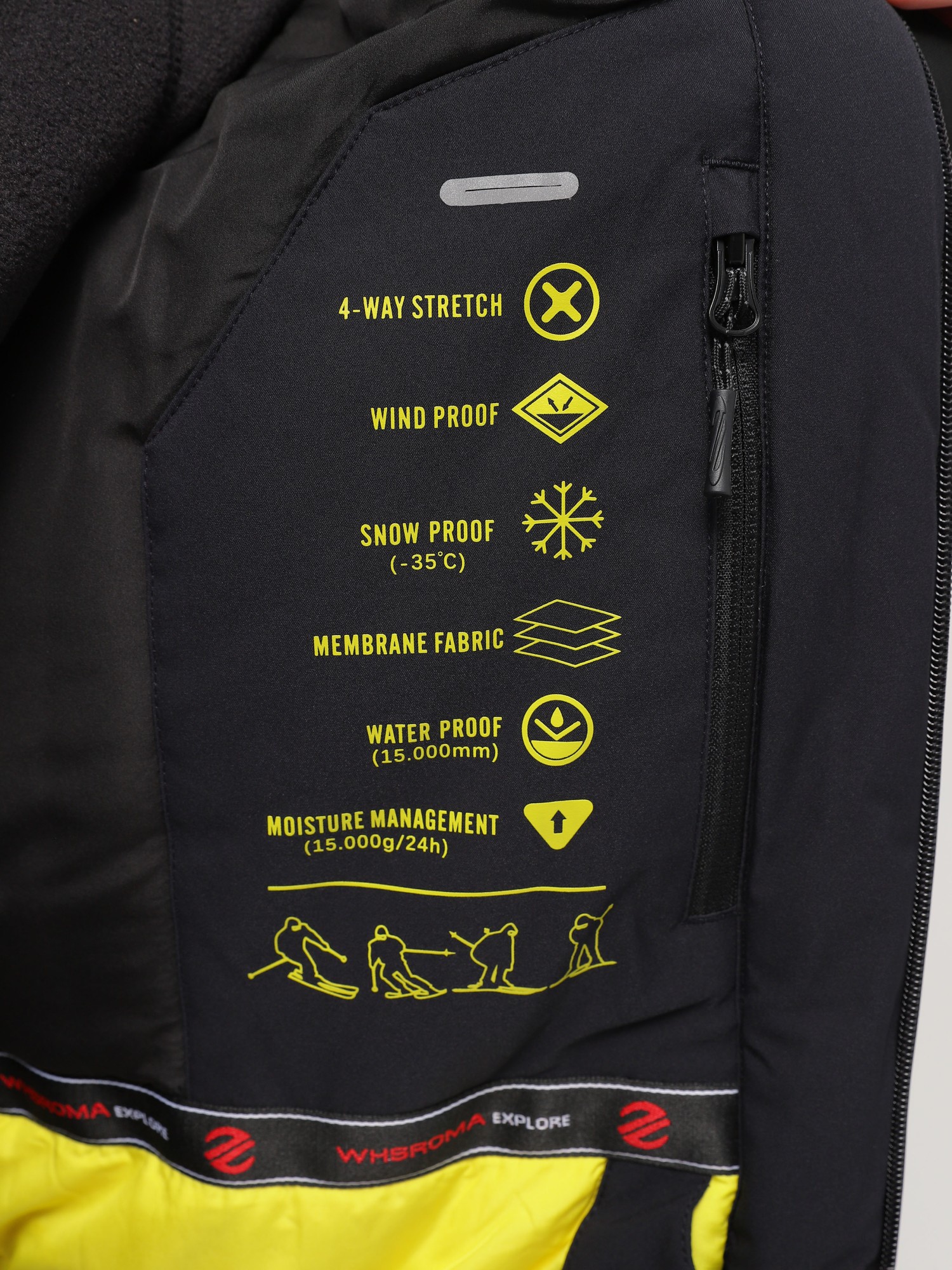 Куртка горнолыжная мужская WHS  темно-серая 513529-020 изображение 6