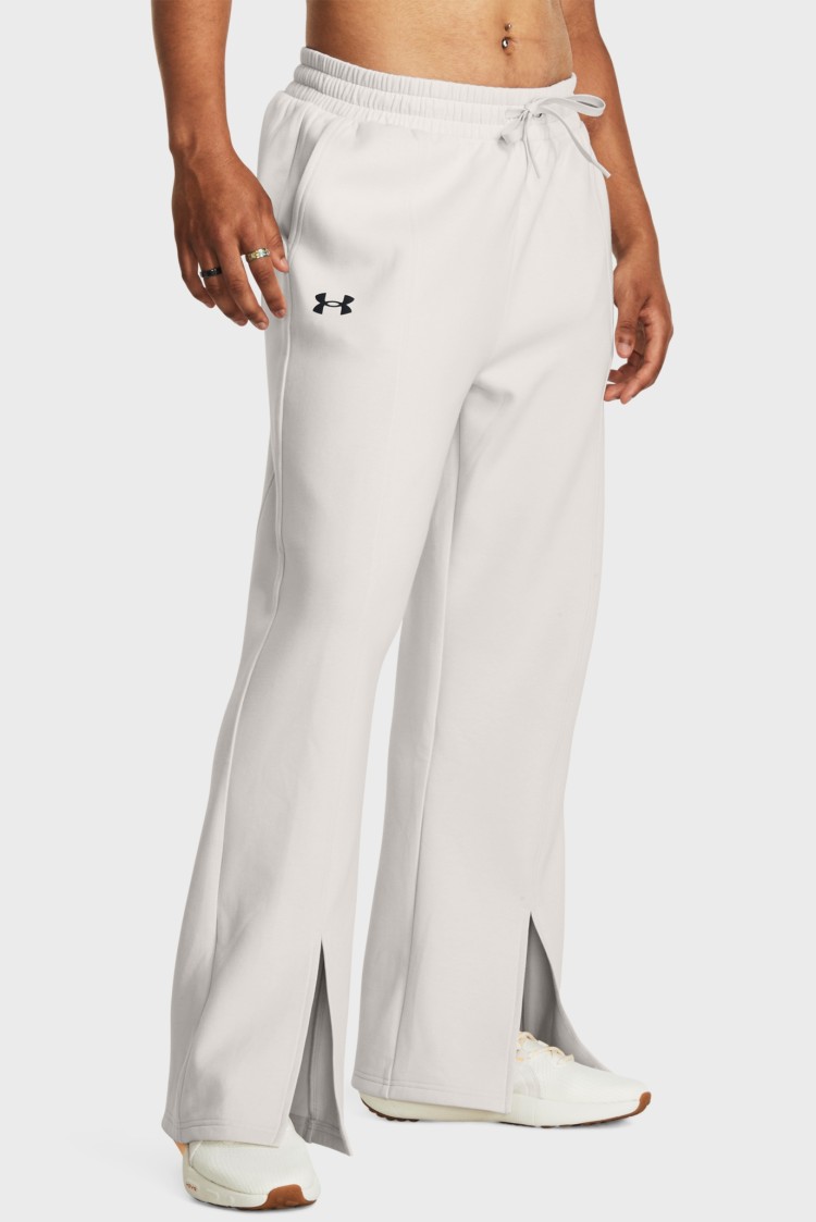 Брюки женские Under Armour Unstoppable Flc Split Pant белые 1379847-114 изображение 2