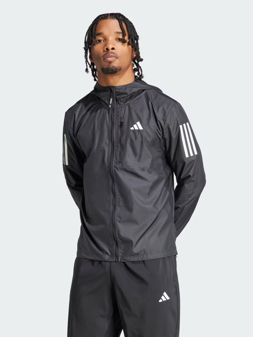 Вітрівка чоловіча Adidas OTR B JKT чорна IN1483 — фото 2