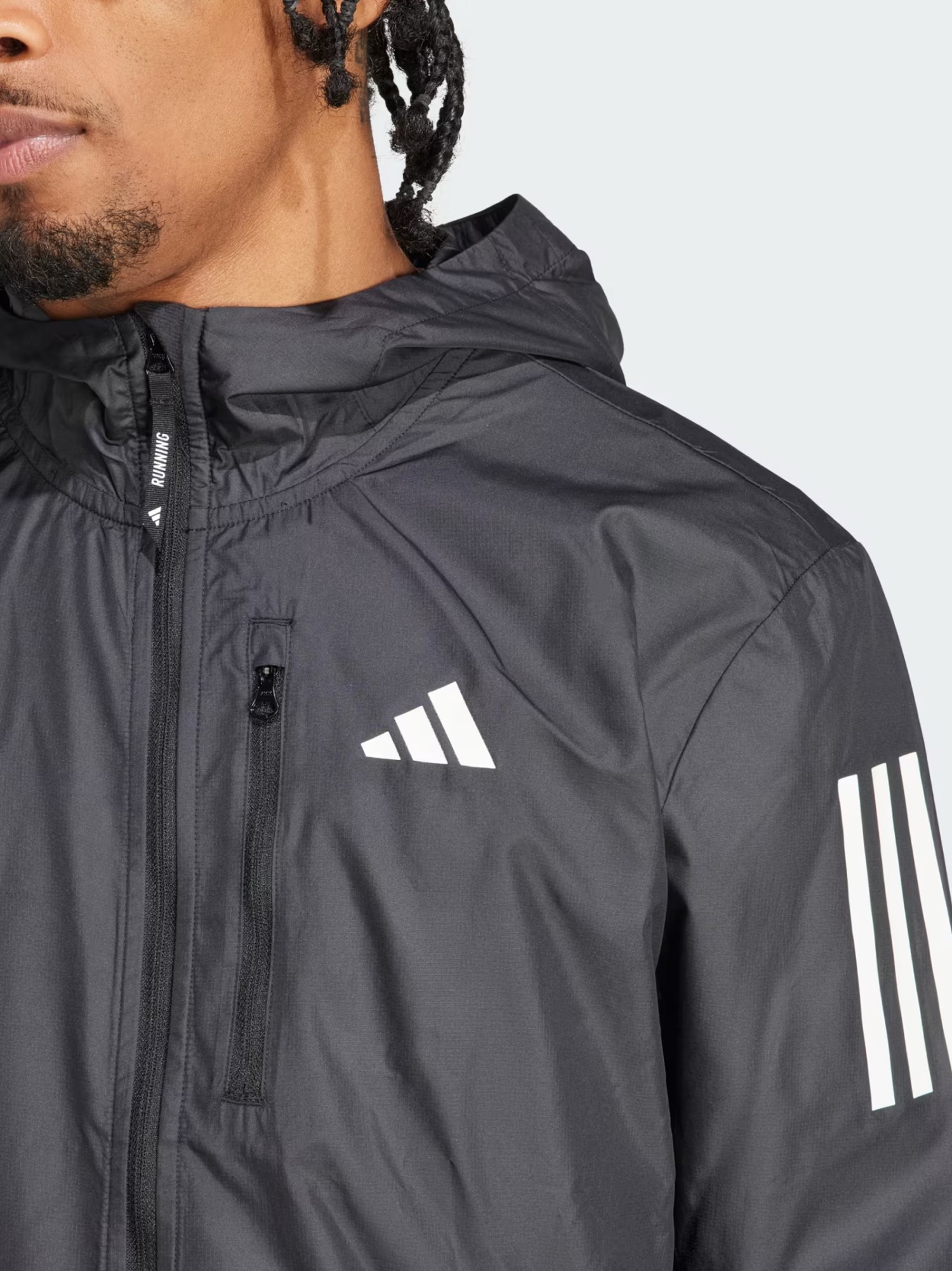 Вітрівка чоловіча Adidas OTR B JKT чорна IN1483 изображение 6