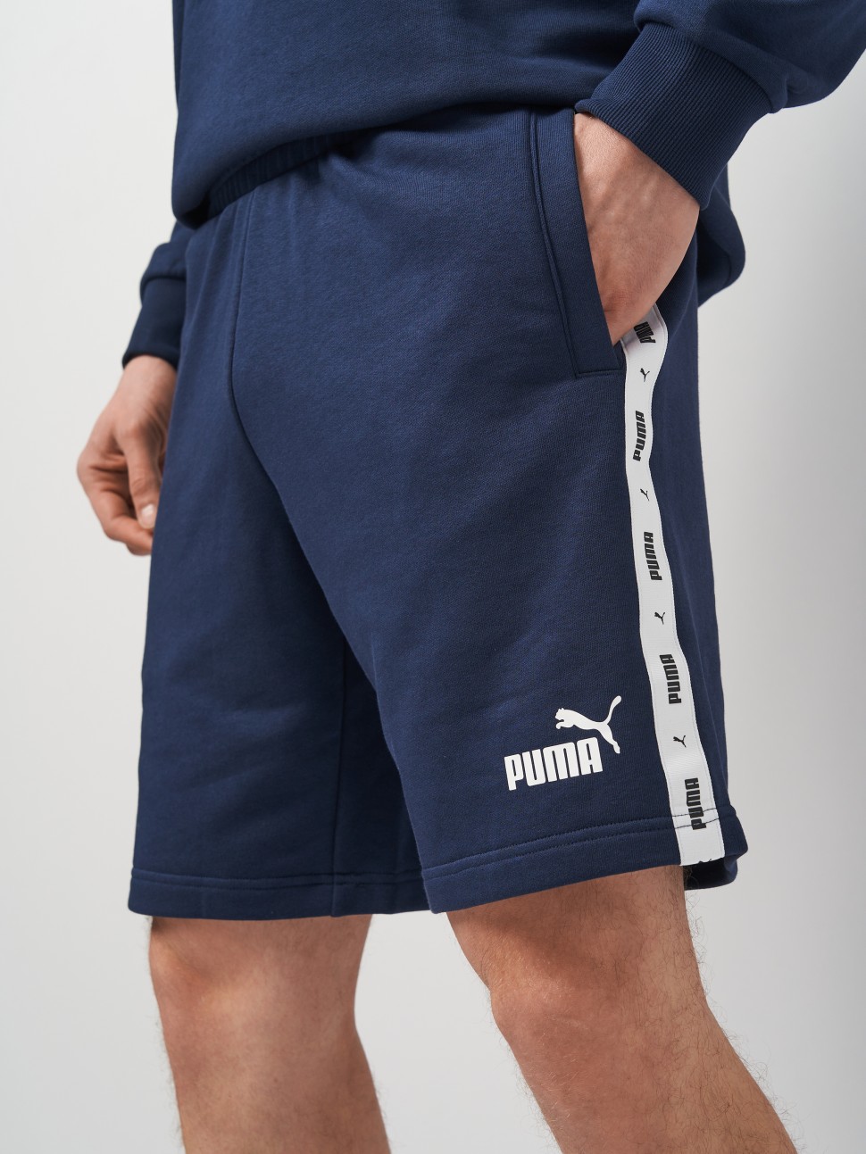 Шорти чоловічі Puma ESS+ Tape Shorts 9" TR сині 84738714 — фото 2