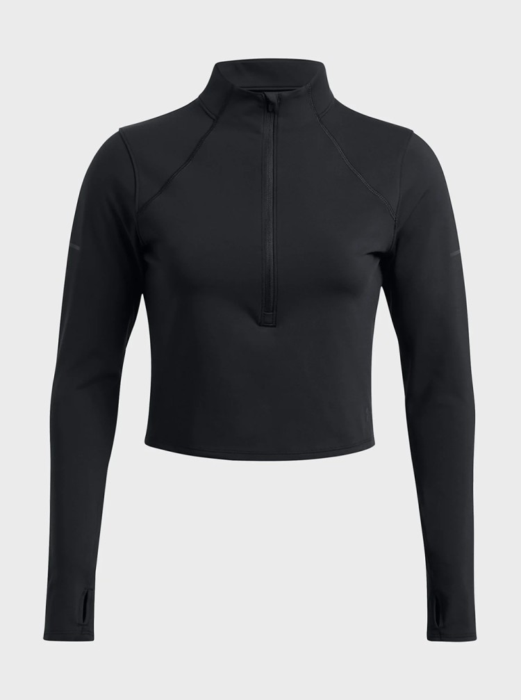 Футболка жіноча Under Armour UA Launch Elite Half Zip чорна 1386338-001 изображение 4