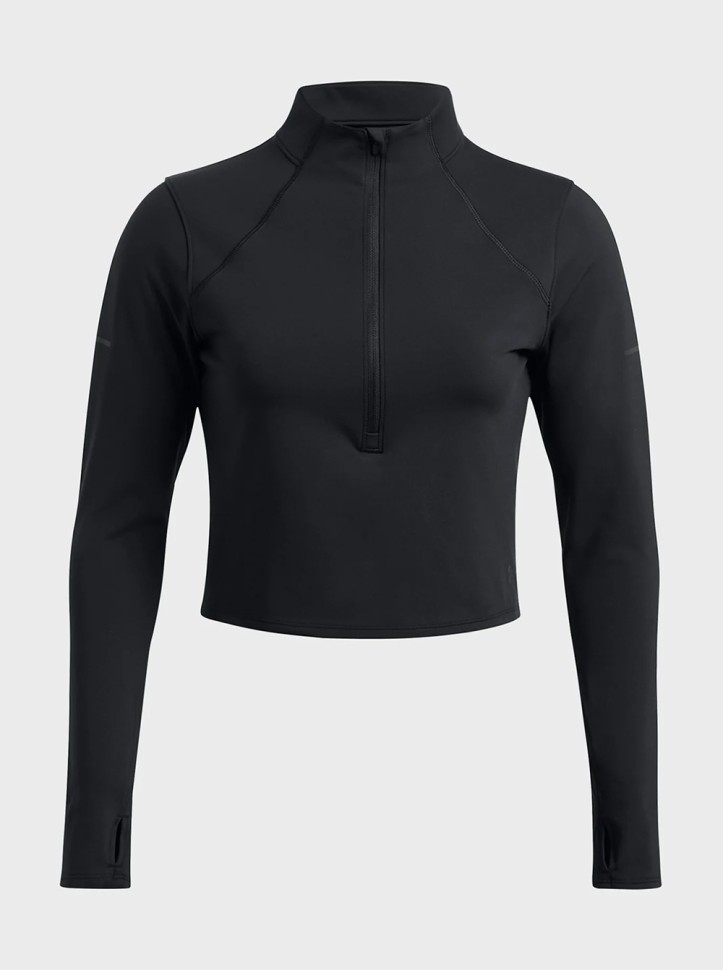 Футболка жіноча Under Armour UA Launch Elite Half Zip чорна 1386338-001 изображение 4