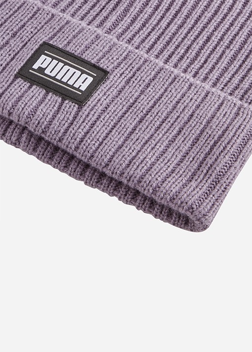 Шапка  Puma Ribbed Classic Cuff Beanie фиолетовая 02403819 изображение 4