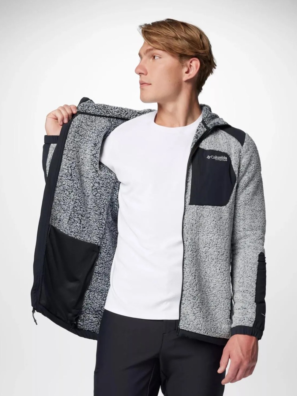 Джемпер чоловічий Columbia Arctic Crest™ Sherpa Full Zip білий 2096471-100 — фото 6