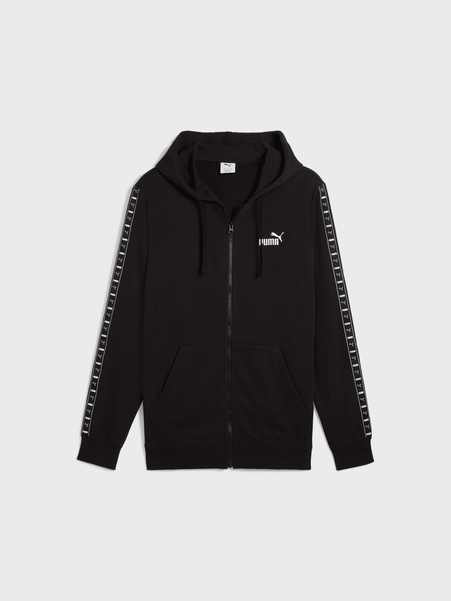 Толстовка мужская Puma ESS TAPE Full-Zip Hoodie черная 68467801 изображение 7